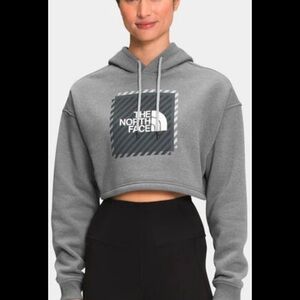 The North Face Charcoal Cropped Hoodie